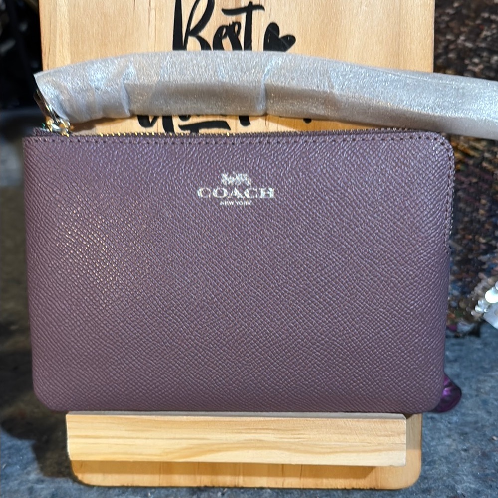 Coach Purple Wristlet